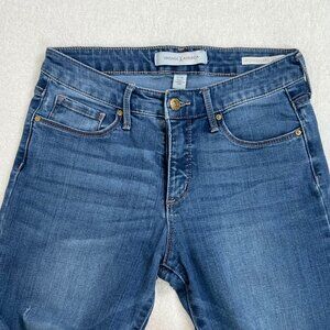 Vintage America Wonderland Skinny Jeans Medium Blue Wash Mid-Rise Women Size -28